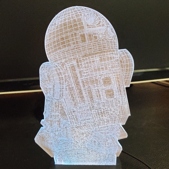 Star Wars R2-D2 3D Illusion Lamp - Picture 6 of 15